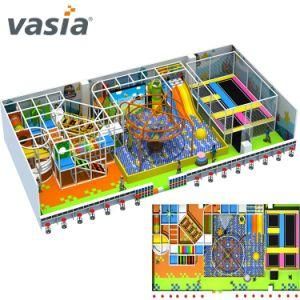 Huaxia Indoor Playground Children Slide Trampoline Amusement Park