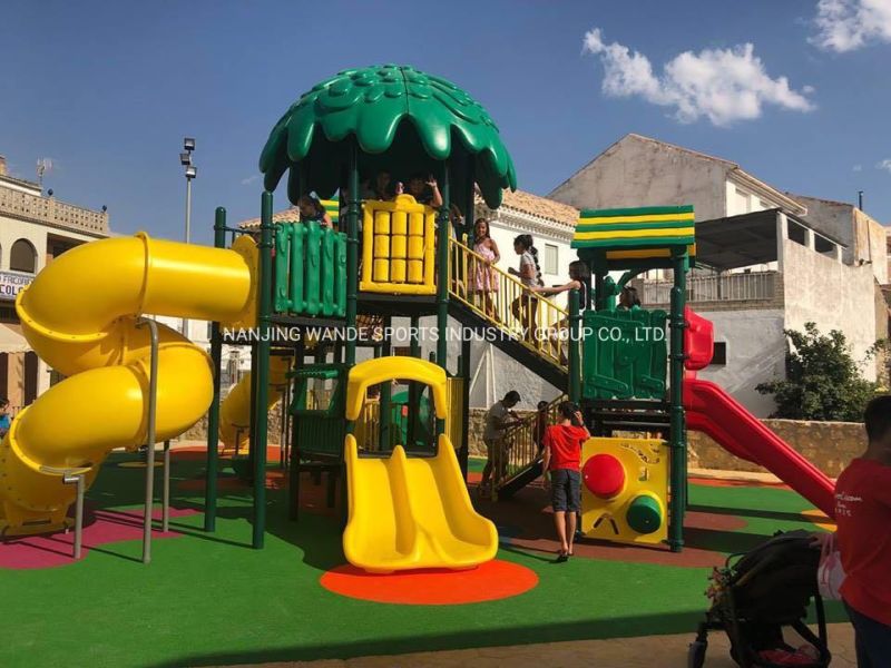 Wandeplay Tunel Slide Children Plastic Toy Amusement Park Outdoor Playground Equipment with Wd-16D0390-01A