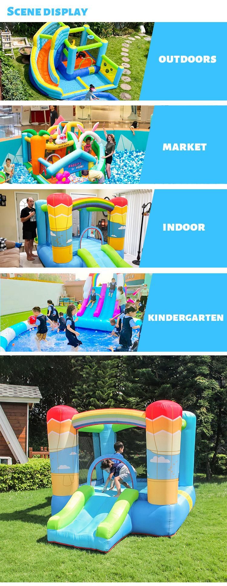 Fashion Kids Play Inflatable Castle Slide Boucer