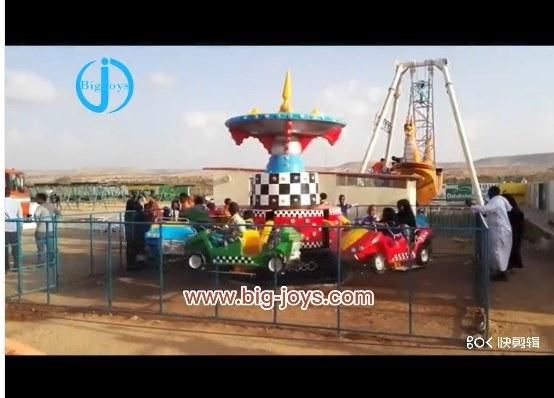 Mini Amusement Park 24 Seats Kids Jumping Ride Crazy Car Ride Dancing Crazy Cars