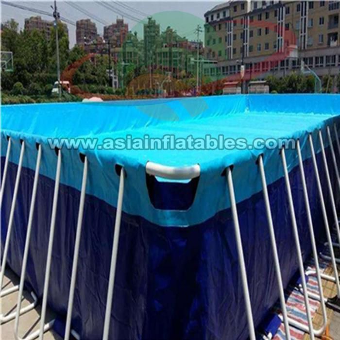Above Ground Mobile Frame Swimming Pool / Steel Frame Swimming Pool
