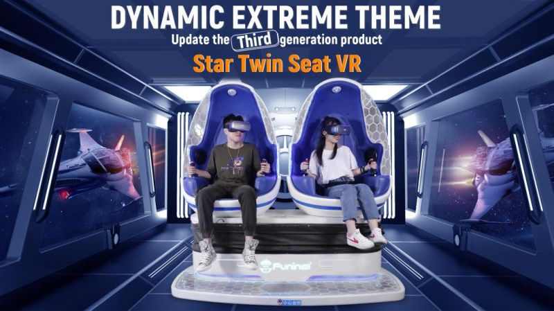 2 Seats 9d Egg Vr Chair Cinema Simulator