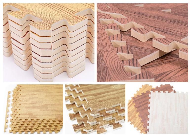 EVA Foam Interlocking Wood Puzzle Floor Mat