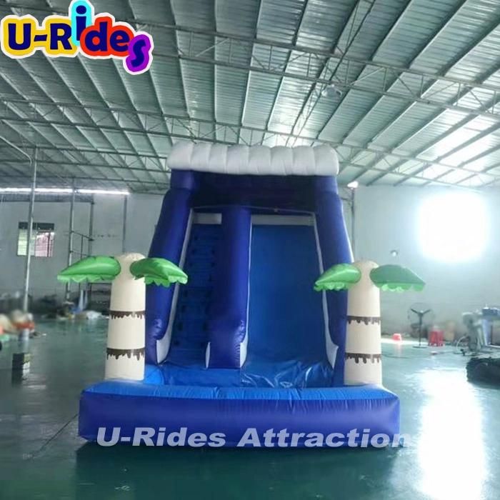 Customized PVC inflatable water slide inflatable bouncer slide and slip with pool for event