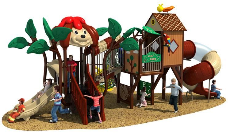 Kindergarten Durable Kids Custom Plastic Long Outdoor Playground Slide