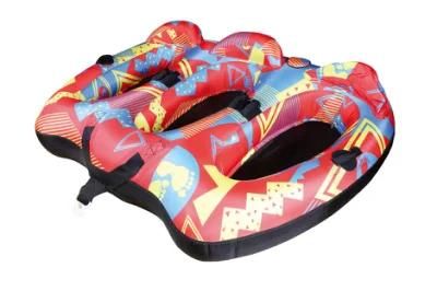 Dfaspo Inflatable Towable Tube for 3 Person Motorboat Sports
