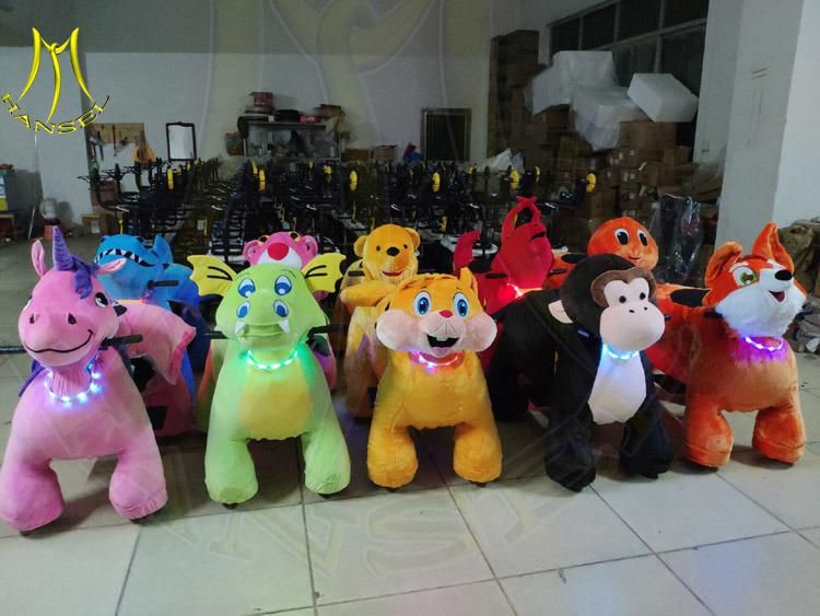 Hansel Amusement Rides Plush Electric Ride on Animals for Children