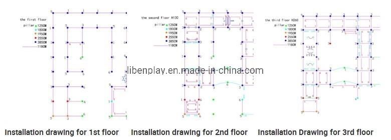 Two Floor Kids Entertainment Indoor Games Playground