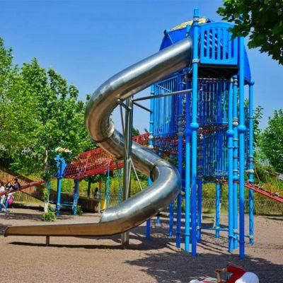 Outdoor Stainless Steel Slide Scenic Area Children&prime;s Playground Equipment