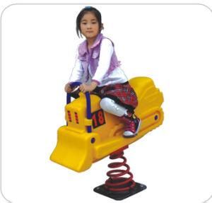 Popular PE Spring Horse Toy, Kiddie Rider for Parks (HLD9404)