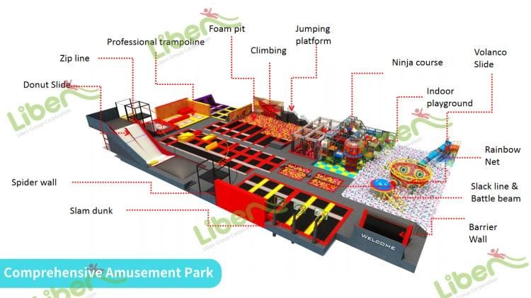 Factory Price Interior Soft Play Room Center Inside Park Jungle Gym Theme Kids Indoor Playground for Children