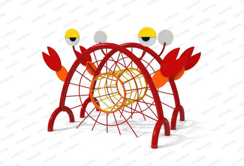 Popular Outdoor Adventure Amusement Park Kids Rope Climbing Net Challenge Structure with 16mm Nylon Rope Customized Size Available