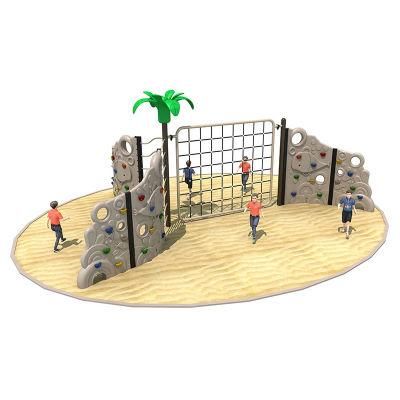 Factory Direct Plastic Outdoor Climbing Walls Net Holds Jungle Gym Structure for Adult Kids