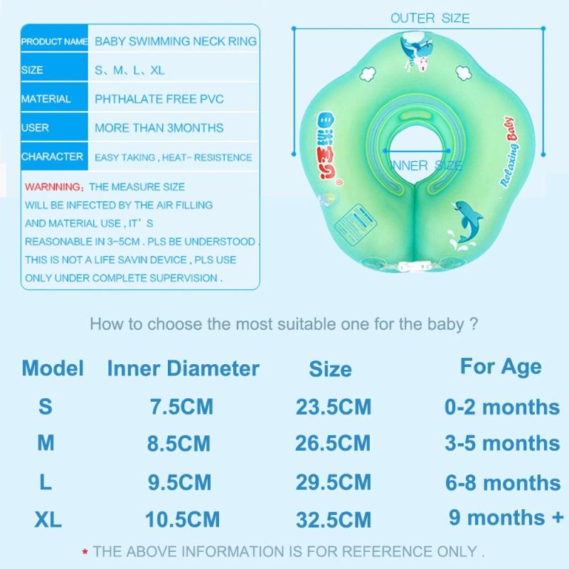 Inflatable Axillary Circle Children′s Swimming Life Buoy U-Shaped Baby Swimming Ring