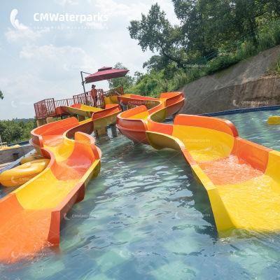 Customizable Water Park Equipment Fiberglass Water Slide Pool Slides for Outdoor
