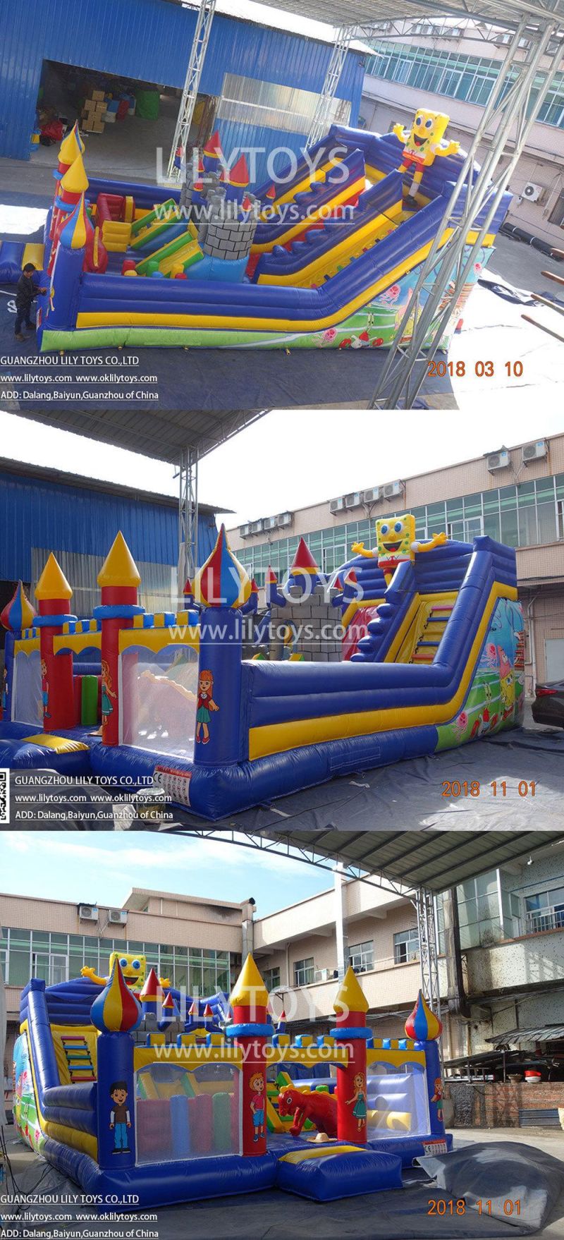 Outdoor Playground Equipment for Children Jumping Bouncy Amusement Park Funcity