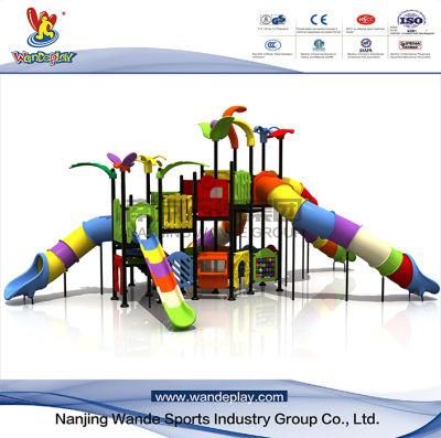 Wandeplay Tunel Slide Children Plastic Toy Amusement Park Outdoor Playground Equipment with Wd-16D0381n