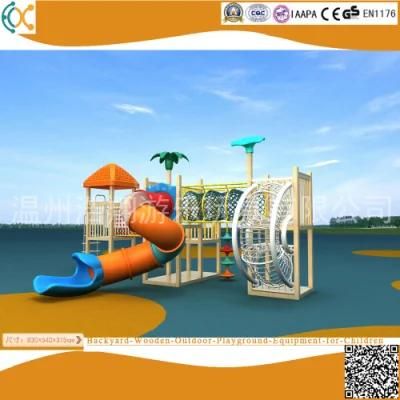 Backyard Wooden Outdoor Playground Equipment for Children Amusement Park