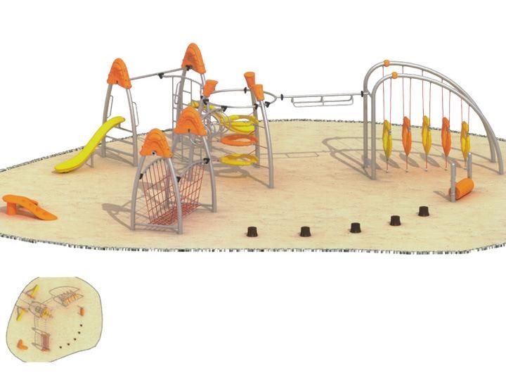 Large Size Outside Steel Climbing Playground for Kids