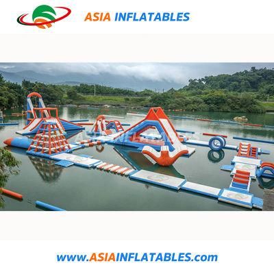 Floating Inflatable Island Aqua Park, Lake Inflatable Aquatic Sport Park