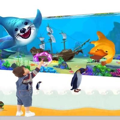 Coin Operated Kids Vr Games Magic Painting Fish Interactive Game Machine
