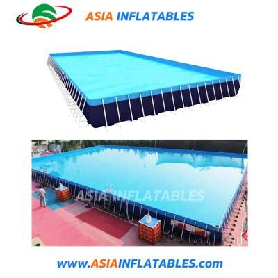 Above Ground Mobile Frame Swimming Pool / Steel Frame Swimming Pool