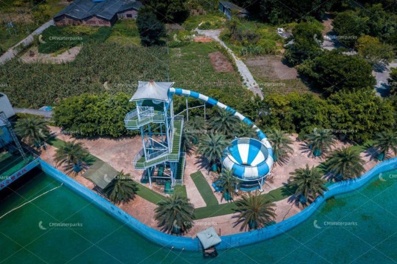 Customized Fiberglass Water Slide Water Park Equipment Xianzhizhujian Tea Waterpark