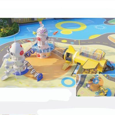 New Outdoor Kids Playground Equipment Space Series Park Slide Yq53