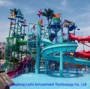 Aqua Park Equipment Midium Outdoor Water Playground 15m-High