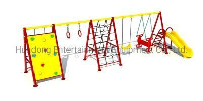 Outdoor Playground New Double Seat Kindergarten Swing Anti-Fading Stainless Chain Combination of Swing Set