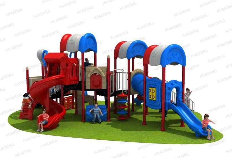 Pepsi House Series Children Outdoor Big Playground Slide Equipment