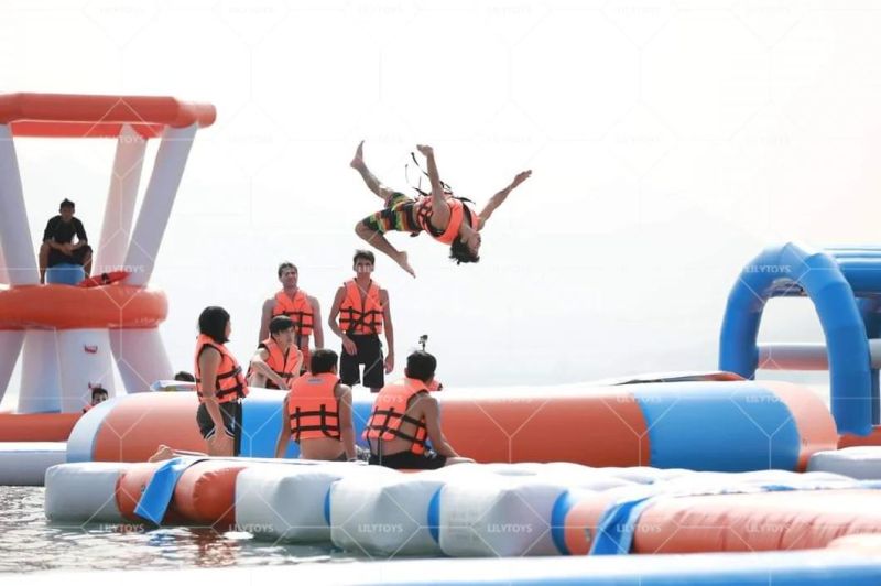 Giant Inflatable Water Park Equipment Inflatable Aqua Park Obstacle Course
