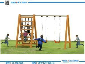 Outdoor Playground Wooden Swing Facilities for Children (YL-MBJ005)