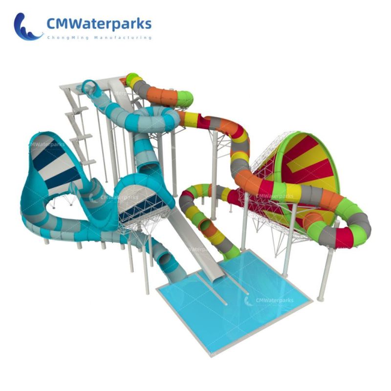 Commercial Water Park Equipment Fiberglass Water Pool Slide