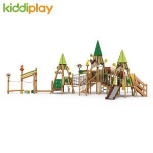Professional Made China Supplier Outdoor Playground Kids Funny Park Slide Wood Playground
