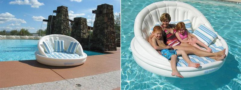 Inflatable Floating Sofa for Pool Patio or Beach