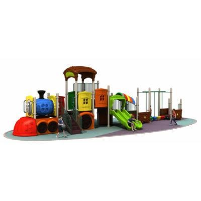 Jinshi Lovely Kids Outdoor Playground Amusement Park Equipment Items Thomas Plastic Slide