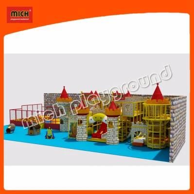 Castle Themed Indoor Soft Playground with Trampoline Park