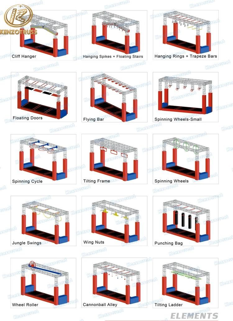 Indoor Playground Gym Fitness Equipment Outdoor Obstacle Course