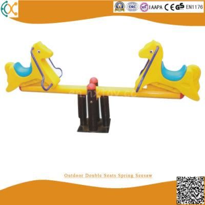 Outdoor Double Seats Spring Seesaw