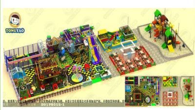 Plastic Commercial Indoor Equipment Playground (TY-170315-1)