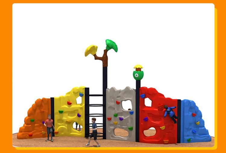 Customized Home Outdoor Playground Plastic Rock Climbing Wall Panels Structure for Kids