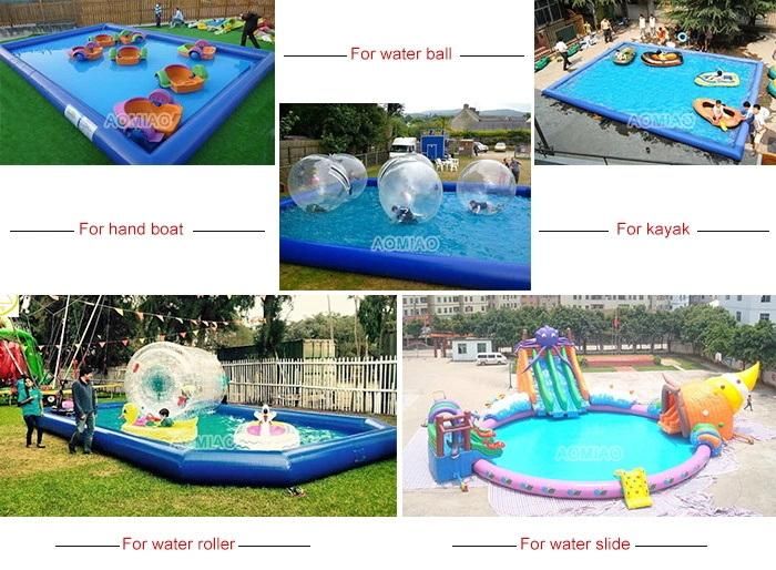 0.9 mm PVC Tarpaulin Green Inflatable Giant Water Pool