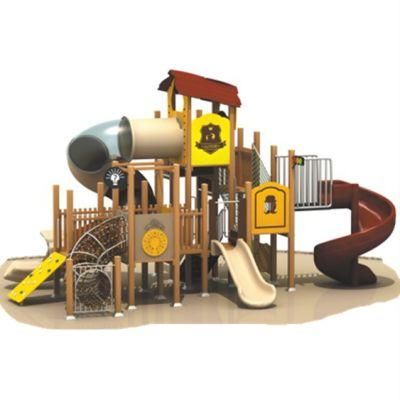 Community Outdoor Playground Plastic Slide Kids Amusement Park Equipment 292b