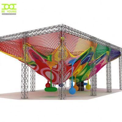 Colorful Climbing Rope Netting Soft Play Rope Nets Playground Rainbow Net for Kids