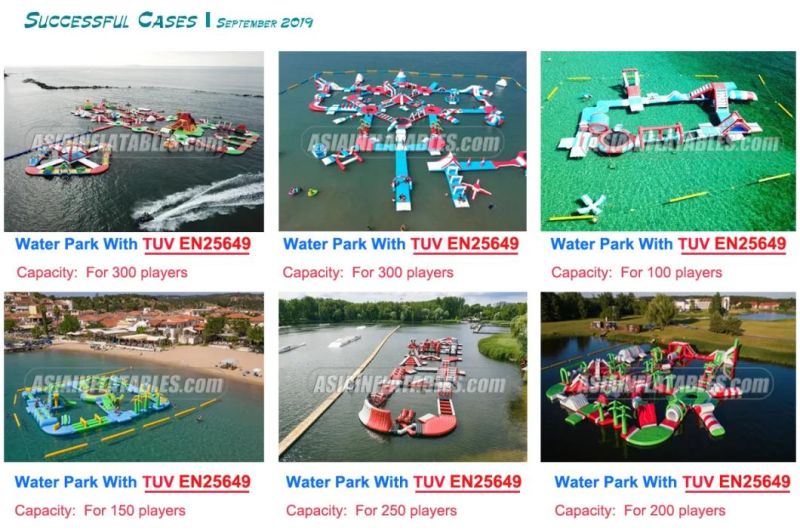 New Design Inflatable Land Amusement Water Park Project with Pool N Slide for Adult and Kids