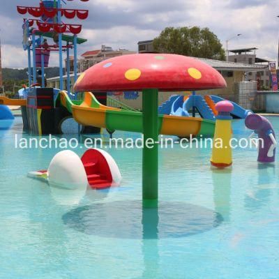 Color Pumping Mushroom for Children Water Park Playground