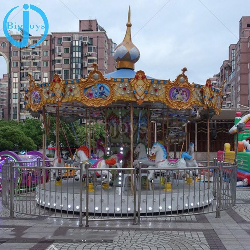 Musical Carousel Horse, Playground Equipment Carousel, Playground Carousel Horses for Sale/Outdoor Amusement Park Carousel for Sale