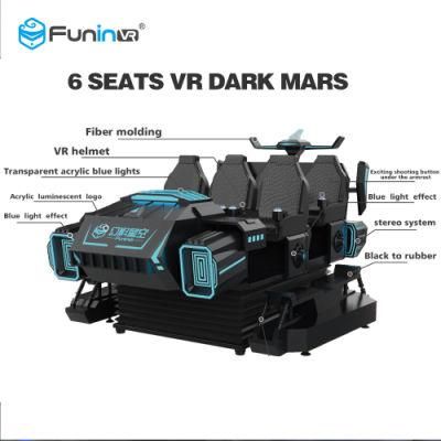 6 Seats Virtual Reality Education Games Car Simulator