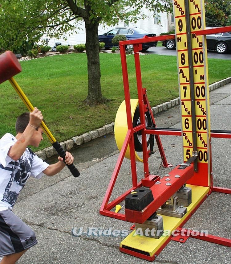 High striker for sale hi striker game amusement hammer carnival game